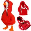 7 Inch Desk Goose Outfits,Mini Porch Goose Red Hoodies, Tabletop Goose Halloween Costume,Magnetic Goose Statue Key Holder Clothes for Table Decoration view 1