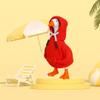 7 Inch Desk Goose Outfits,Mini Porch Goose Red Hoodies, Tabletop Goose Halloween Costume,Magnetic Goose Statue Key Holder Clothes for Table Decoration view 3