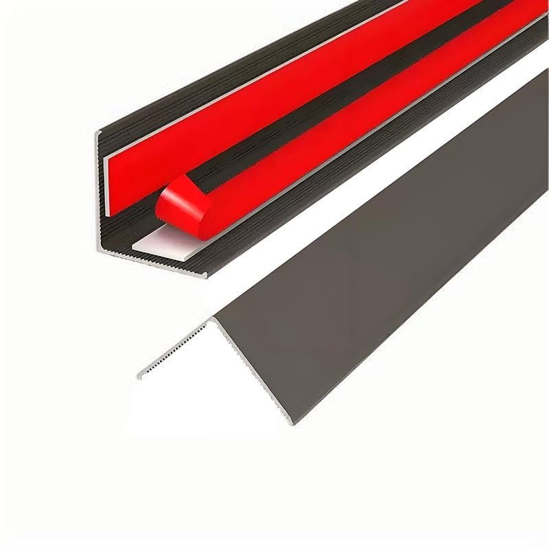 100cm Aluminium Alloy Stair Nosing Protector, Floor Transition Strip - for Step Edge Protector, Stair Edging, Transition Strip, Metal Corner Trim(Brown,15mm)