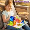 48pcs Magnetic Tiles Diamond Series - Premium Metal Tin Box Storage Gift Set - 3D STEM Building Blocks for Kids Toddlers 3+ - Strong Magnets, Compatible with Major Brands, Travel Friendly Case view 3
