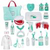 PJG Doctor Kit 3-5, Pretend Doctor Play Set with Costume and Stethoscope ,Doctor Kit Toys for 3 4 5 Years Old Girls Boys for Birthday Gift / Christmas (Pink) view 1