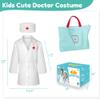 PJG Doctor Kit 3-5, Pretend Doctor Play Set with Costume and Stethoscope ,Doctor Kit Toys for 3 4 5 Years Old Girls Boys for Birthday Gift / Christmas (Pink) view 2