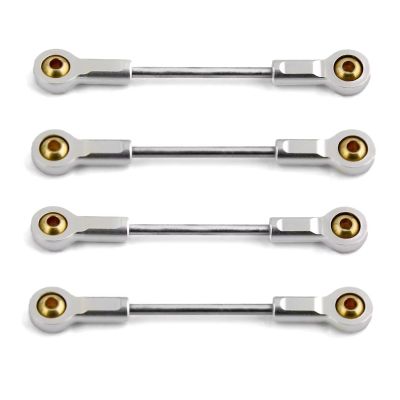 Compatible with Kyosho for MINI-Z 4x4 1/18 1/24 RC Car Upgrade Parts Accessories 4pcs Metal Suspension Link Rod Pull Rod RC Parts