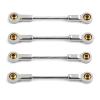 Compatible with Kyosho for MINI-Z 4x4 1/18 1/24 RC Car Upgrade Parts Accessories 4pcs Metal Suspension Link Rod Pull Rod RC Parts view 1