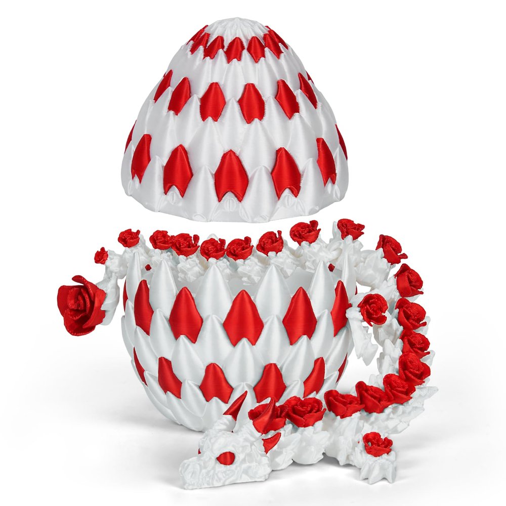 TBOLINE 3D Printed Dragon Eggs with Articulated Dragon Inside,Easter Dragons Egg,Easter Gifts Kids,Valentines Day Gifts for Kids,Easter Egg Fidget Fillers,Desk Toys for Kids Adult