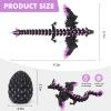 3D Printed Dragon with Wings Glow in The Dark, Dragon Eggs with Dragon Inside, Flexible Articulated Fidget Toy, Easter Mythical Pieces, Cool Luminous Desk Decor Gift for Kids & Adults view 2