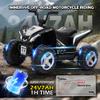 24V Ride on Toys for Big Kids, 4-Wheeler Quad ATV Play Car w/3.7MPH Max Speed, LED Lights, Bluetooth, Music, 2 Seater Ride on Car for Kids, Electric Cars for Children 3-8 (White) view 4