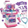 Lehoo Castle Doctor Kit for Toddlers 3-5 Pink, Gifts for Girls 2-4 Years Old, Kids Doctors Play Set, Mobile Cart with Lights and Sound, Toys for Girls 3+ 4 5 Years Old, Christmas view 1