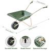 ROBUD Kids Wheelbarrow with Gardening Tools Set, Educational Kids Gardening Set with Kid Wheelbarrow, Toddler Gardening Set, Watering Can, Plant Labels, for Ages 3+ Boys Girls(Green) view 2
