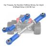 RC Pull Rod Aluminum Alloy Pull Rod Lightweight Metal Tie Rods for Traxxas Rustler Slash 4 Wheel Drive 1/10 RC Car (Blue) view 2