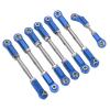RC Pull Rod Aluminum Alloy Pull Rod Lightweight Metal Tie Rods for Traxxas Rustler Slash 4 Wheel Drive 1/10 RC Car (Blue) view 4