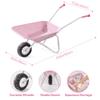 ROBUD Kids Wheelbarrow with Gardening Tools Set-9pcs Metal Toddler Wheelbarrow, Garden Tools, Watering Can, Plant Labels Child Outdoor Toy for Ages 3+, Christmas Birthday Gifts for Boys Girls(Pink) view 2