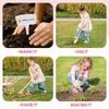 ROBUD Kids Wheelbarrow with Gardening Tools Set-9pcs Metal Toddler Wheelbarrow, Garden Tools, Watering Can, Plant Labels Child Outdoor Toy for Ages 3+, Christmas Birthday Gifts for Boys Girls(Pink) view 4