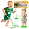 ILAVCLEAN 2-Set Toy Mop for Kids - Toddler Real Spray Flat Floor Mop Montessori Cleaning Toy Set, Educational and Fun Gifts for Boys and Girls Ages 4+ view 1