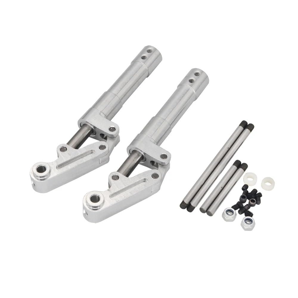 1 Pair RC Aircraft Damping Landing Gear, 85-185mm Aluminum Alloy Shock Absorbing Tripod, 4/5mm Hole for 3-6kg EDF Model(D4.0- H95mm)