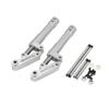 1 Pair RC Aircraft Damping Landing Gear, 85-185mm Aluminum Alloy Shock Absorbing Tripod, 4/5mm Hole for 3-6kg EDF Model(D4.0- H95mm) view 1