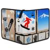 Cmizedevise Winter Skiing 9 Pocket Trading Card Binder, Snowboards Ski Card Binder Holder Fits 900 Cards With 50 Sleeves, Portable Collection Card Ablum for TCG, Sports Cards view 4