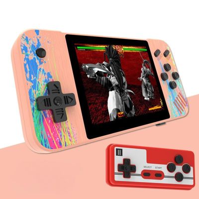 Retro Handheld Game Console, 3.5-inch HD Screen, 800 Classic Games, Single Player or 2-Person Game Mode, GameboyRetro Gaming ConsoleGrey/Pink (Pink)