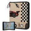 Cmizedevise Racing Car 9 Pocket Trading Card Binder, Sports Themed Card Binder Holder Fits 900 Cards With 50 Sleeves, Portable Collection Card Ablum for TCG, Sports Cards view 1