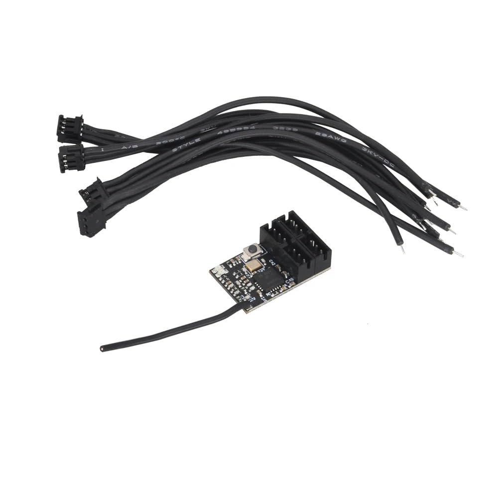 2.4GHz FH3/FH4 4CH Receiver, Micro Size with Failsafe, for M17 M12S MT4S Radio RC Racing Drift Car(Short ANT Mini Rx)