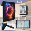 Cmizedevise Basketball 9 Pocket Trading Card Binder, Colorful Flame Theme Card Binder Holder Fits 900 Cards With 50 Sleeves, Portable Collection Card Ablum for TCG, Sports Cards view 3