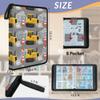 Cmizedevise Tractor Cars 9 Pocket Trading Card Binder, Cartoon Excavator Card Binder Holder Fits 900 Cards With 50 Sleeves, Portable Collection Card Ablum for TCG, Sports Cards view 3
