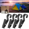 4pcs Tent Tarp Hook Clips Multipurpose Portable Hanging Tarp Hook Clip for Outdoor Activity view 4