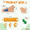 Bunu1492 Wooden Train Track Accessories Set,10 pcs Train Track Connector,Compatible with All Major Brands Train Tracks,Christmas Birthday Gift for Boys Girls,Train Toys Expansion Pack for Kids Ages 3+ view 2