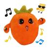 Baby Musical Sensory Toy,nteractive Musical Plush Toy with SoundsSensory Activity Learning Educational Kid Toy,Fun Christmas and Birthday Gifts Suitable for Multiplayer interaction (Orange Radish) view 1