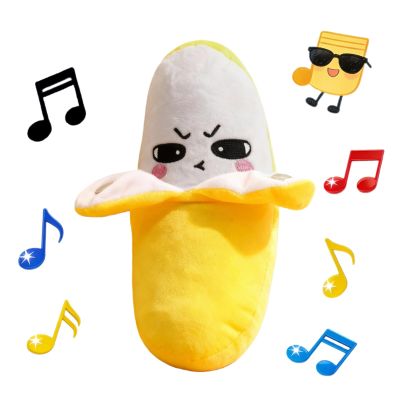 Baby Musical Sensory Toy,nteractive Musical Plush Toy with SoundsSensory Activity Learning Educational Kid Toy,Fun Christmas and Birthday Gifts Suitable for Multiplayer interaction (Yellow Banana)