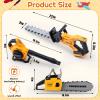 Arrowbash 3-in-1 Kids Gardening Toy Set, Toy Leaf Blower & Kids Chainsaw & Hedge Trimmer with Realistic Sound & Light, Outdoor Backyard Play Educational Learning Birthday Summer Gift for Boys Girls view 2