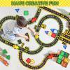 32 PCS Magnetic Tiles Dinosaur Racing Car Set, Magnetic Building Blocks for Boys & Girls Magnetic Tiles Construction Toys for Kids Ages 3+ view 4
