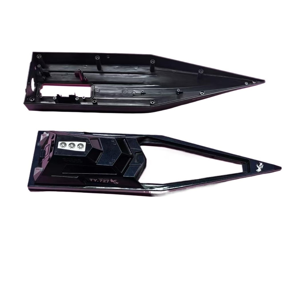 Hull, Upper and Lower Parts, Compatible with TX727 RC Jet Boat(Black)