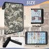 Cmizedevise Dinosaur Skull 9 Pocket Trading Card Binder, Green Camo Card Binder Holder Fits 900 Cards With 50 Sleeves, Portable Collection Card Ablum for TCG, Sports Cards view 3