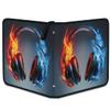 Cmizedevise Headphone 9 Pocket Trading Card Binder, Card Binder Holder Fits 900 Cards With 50 Sleeves, Portable Collection Card Ablum for TCG, Sports Cards view 4