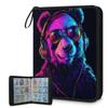 Cmizedevise Cool Panda 9 Pocket Trading Card Binder, Card Binder Holder Fits 900 Cards With 50 Sleeves, Portable Collection Card Ablum for TCG, Sports Cards view 1