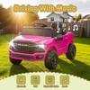 12V Licensed RAM 3500 Ride on Toy for Kids, Toddler Ride on Truck with Parent Remote Control, 2WD, Rear Shock Suspension, LED, Bluetooth, 3 Point Safety Belt, Electric Car for Kids (Pink) view 2