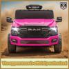 12V Licensed RAM 3500 Ride on Toy for Kids, Toddler Ride on Truck with Parent Remote Control, 2WD, Rear Shock Suspension, LED, Bluetooth, 3 Point Safety Belt, Electric Car for Kids (Pink) view 3