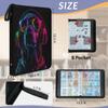 Cmizedevise Cool Dog 9 Pocket Trading Card Binder, Colorful Headphones Card Binder Holder Fits 900 Cards With 50 Sleeves, Portable Collection Card Ablum for TCG, Sports Cards view 3