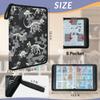 Cmizedevise Skull Skeleton Dinosaur 9 Pocket Trading Card Binder, Camouflage Card Binder Holder Fits 900 Cards With 50 Sleeves, Portable Collection Card Ablum for TCG, Sports Cards view 3