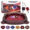 BGOVTAPO X Stadium Starter Kit - with 6 X Tops, 2 Launchers & Arena for Battle, Ultimate Competitive Spin Top Battle Set, Gift for Kids, Boys, Girls Ages 6+ view 1