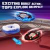 BGOVTAPO X Stadium Starter Kit - with 6 X Tops, 2 Launchers & Arena for Battle, Ultimate Competitive Spin Top Battle Set, Gift for Kids, Boys, Girls Ages 6+ view 3