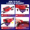BGOVTAPO X Stadium Starter Kit - with 6 X Tops, 2 Launchers & Arena for Battle, Ultimate Competitive Spin Top Battle Set, Gift for Kids, Boys, Girls Ages 6+ view 4