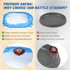 BGOVTAPO X Stadium Starter Kit - 6 Battle Tops Arena Set with 2 Launchers, Acceleration Track & Protective Roof, Gift for Boys Girls 6+ view 4