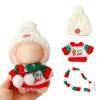 Christmas Clothes for Lu bubu 17cm Dolls(No Doll) Accessories,, Stylish Kawaii Festive Christmas Sweater Scarf Outfit Set 3 Pieces Suitable for 17cm Doll , Xmas Doll Clothing Set Replacement view 1