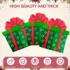 100-Count Christmas Napkins Green and Red - Gift Box & Star Design 2-Ply Disposable Paper Napkins for Christmas Party Decorations, Holiday Dinner Xmas Tableware view 3