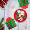 100-Count Christmas Napkins Green and Red - Gift Box & Star Design 2-Ply Disposable Paper Napkins for Christmas Party Decorations, Holiday Dinner Xmas Tableware view 4