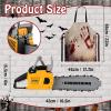 Arrowbash Kids Safe Toy Electric Chainsaw Prop and Aprons Set Costume & Role Play Motion Sound & Light Effects Easy Grip Handle Pretend Set Birthday Gift view 2
