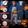 Arrowbash Kids Safe Toy Electric Chainsaw Prop and Aprons Set Costume & Role Play Motion Sound & Light Effects Easy Grip Handle Pretend Set Birthday Gift view 3
