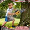 Arrowbash Kids Safe Toy Electric Chainsaw Prop and Aprons Set Costume & Role Play Motion Sound & Light Effects Easy Grip Handle Pretend Set Birthday Gift view 4